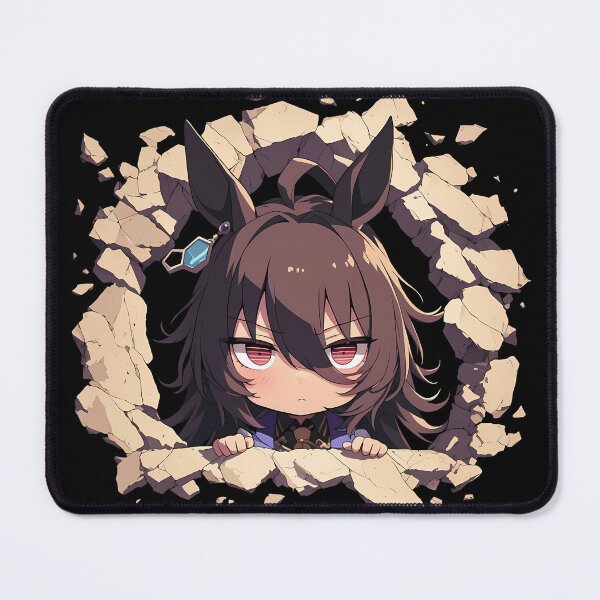 Item preview, Agnes Tachyon Uma Musume Pretty Derby Chibi Peeking Anime designed and sold by TorbenKuhano.