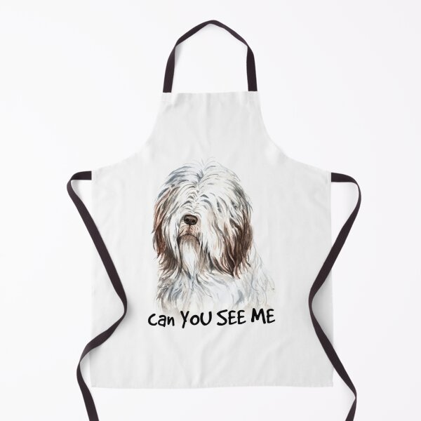 Item preview, Can you see me Bearded collie dog watercolor painting Graphic  Dress designed and sold by duyenlephien.