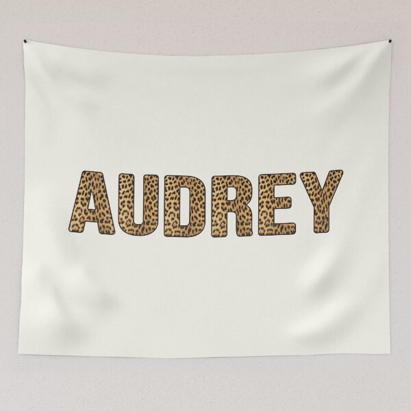 Item preview, Audrey Name Leopard Print designed and sold by Jeallan Designs.