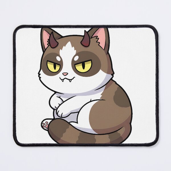 Item preview, Grumpy Devil Chibi Cat | Cute Satanic Kitten designed and sold by meesub.