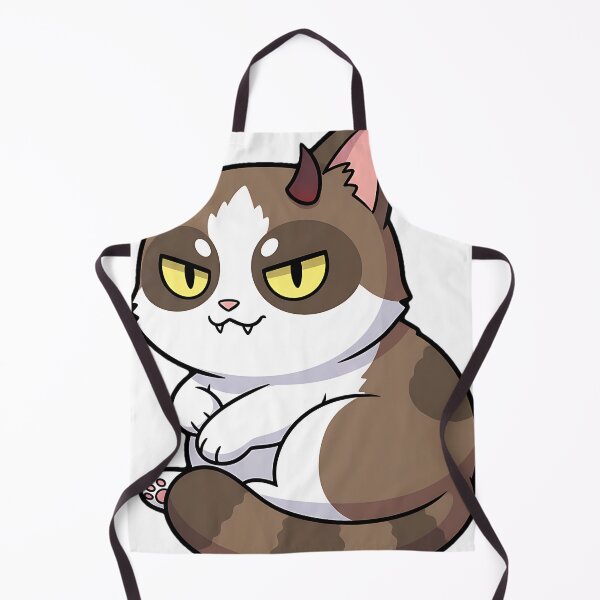 Item preview, Grumpy Devil Chibi Cat | Cute Satanic Kitten designed and sold by meesub.
