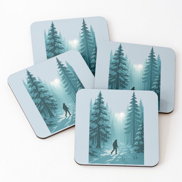 Item preview, Winter Forest Walk — Serene Morning Among Snowy Pines designed and sold by BROHLine Studio.