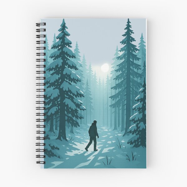 Item preview, Winter Forest Walk — Serene Morning Among Snowy Pines designed and sold by BROHLine Studio.