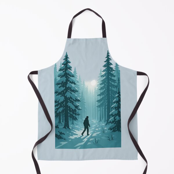Item preview, Winter Forest Walk — Serene Morning Among Snowy Pines designed and sold by BROHLine Studio.