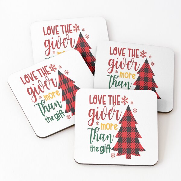 Item preview, Love The Giver More Than The Gift, Merry Christmas Santa Joyful Believe Mistletoe Blessing Friends Snow Noel Winter, Xmas designed and sold by tystock.