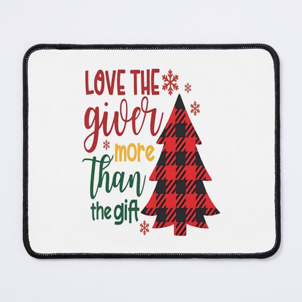 Item preview, Love The Giver More Than The Gift, Merry Christmas Santa Joyful Believe Mistletoe Blessing Friends Snow Noel Winter, Xmas designed and sold by tystock.