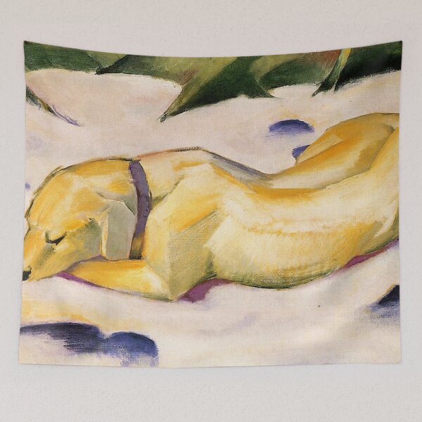 Item preview, Lying Dog in the Snow designed and sold by tomorrowsart.