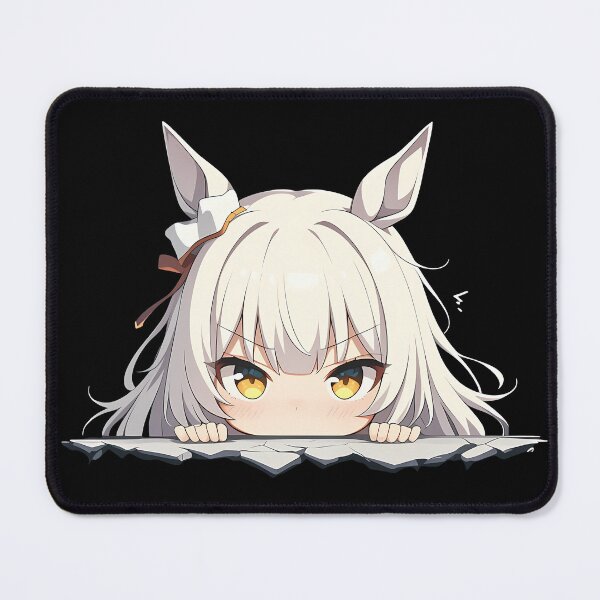 Item preview, Biwa Hayahide Uma Musume Pretty Derby Chibi Peeking Anime designed and sold by TorbenKuhano.