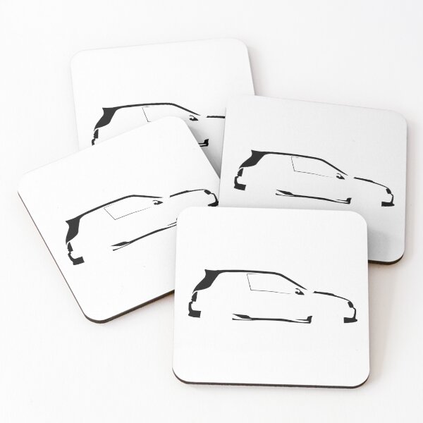 Item preview, Starlet Glanza V EP91 Minimalist Car Silhouette (Black) designed and sold by FearnCreative.