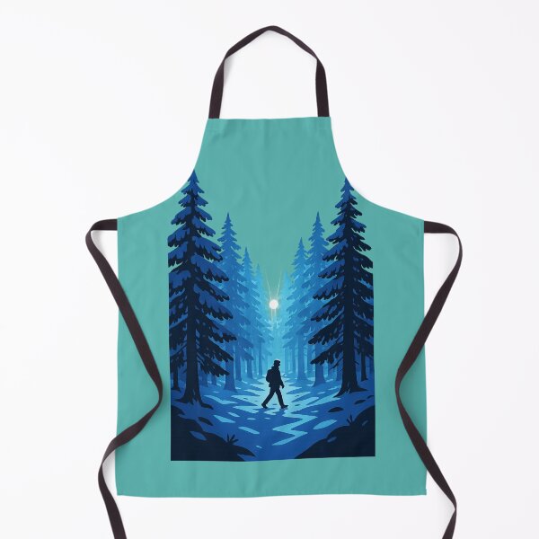 Item preview, Winter Forest Walk — Deep Blue Trail Through the Woods designed and sold by BROHLine Studio.