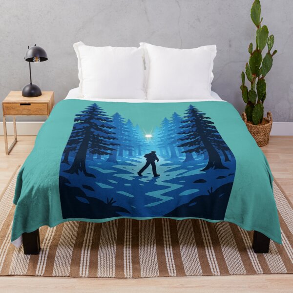 Item preview, Winter Forest Walk — Deep Blue Trail Through the Woods designed and sold by BROHLine Studio.