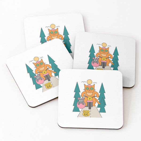 Item preview, Route 66 Adventure – Cat and Mouse on the Road designed and sold by YokoByIngoErno.