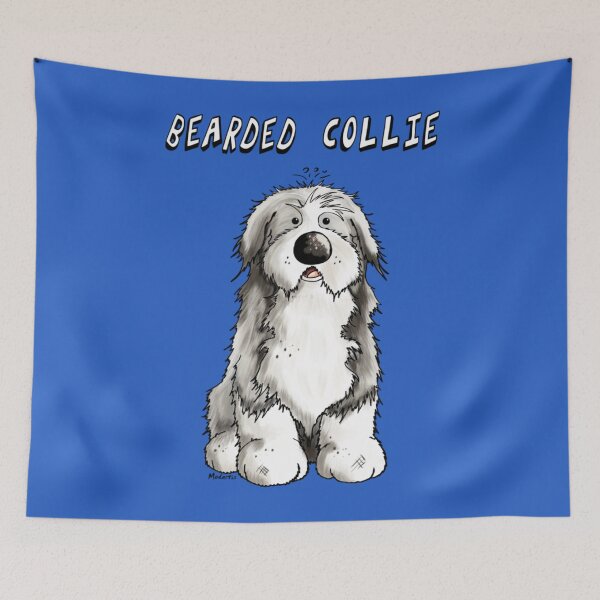 Item preview, Cute Bearded Collie Cartoon - Dog - Dogs - Gift - Beardie   designed and sold by duyenlephien.