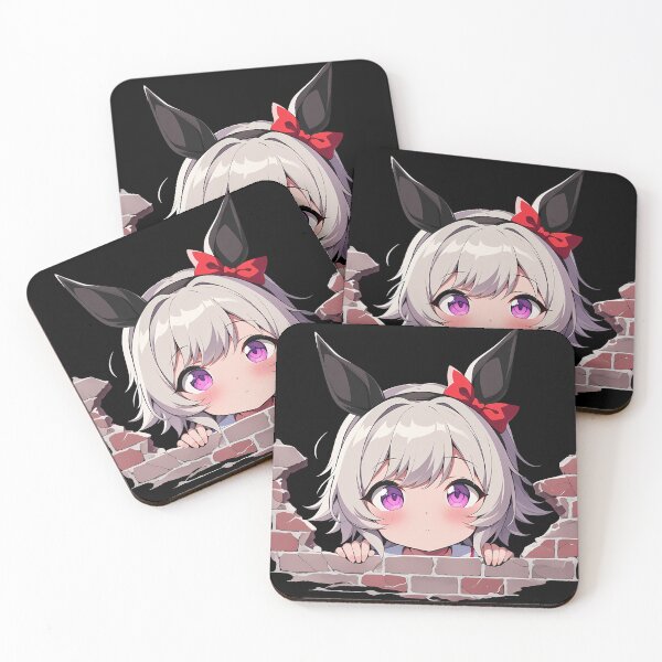 Item preview, Curren Chan Uma Musume Pretty Derby Chibi Peeking Anime designed and sold by TorbenKuhano.