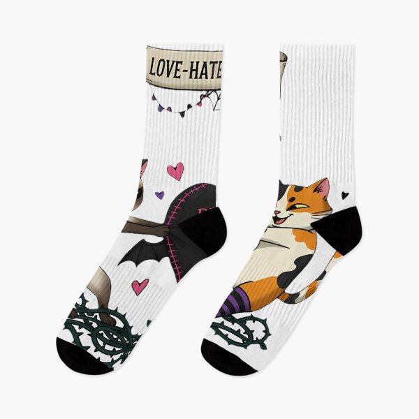 Item preview, Love-Hate Tug-of-War Cats | Gothic Valentine's Day designed and sold by meesub.