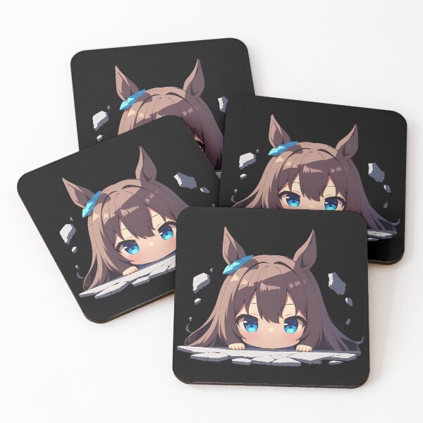 Item preview, Maruzensky Uma Musume Pretty Derby Chibi Peeking Anime designed and sold by TorbenKuhano.
