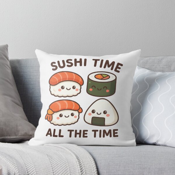 Item preview, Kawaii Sushi Time All the Time – Cute Japanese Food Lovers Design designed and sold by OsasChild.