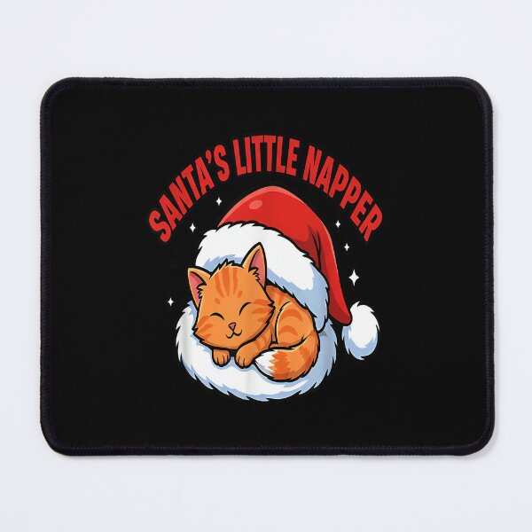 Item preview, Santas Little Napper Cute Christmas Funny Cat designed and sold by tystock.