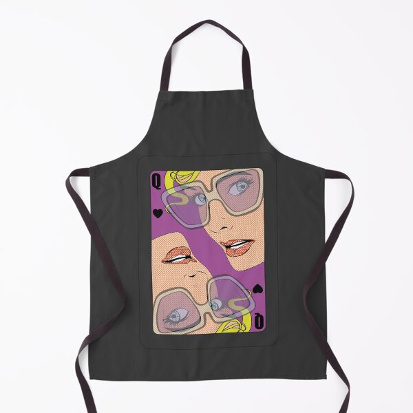 Item preview, Pop Art Queen Playing Card - Purple Retro Comic Style designed and sold by SKETCHYANDGRAPHIC.