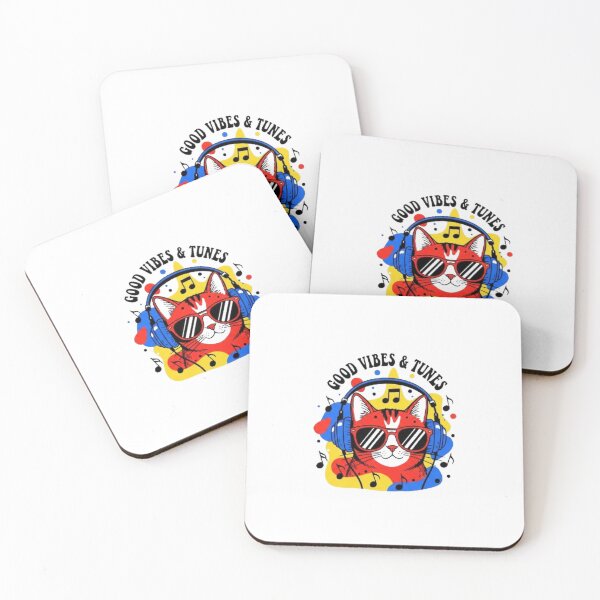 Item preview, Cool Cat Vibes – Music, Headphones & Good Tunes designed and sold by SztylishDesigns.