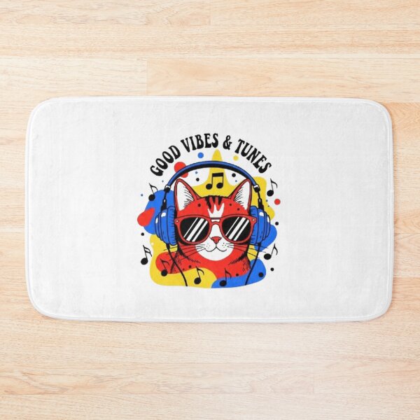 Item preview, Cool Cat Vibes – Music, Headphones & Good Tunes designed and sold by SztylishDesigns.