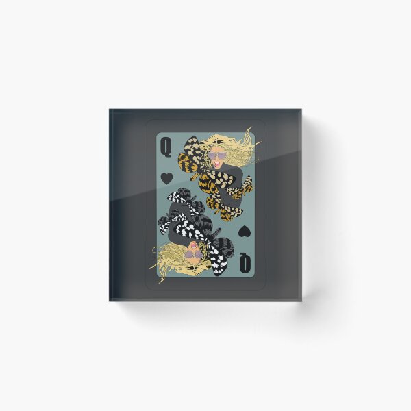 Item preview, Surreal Butterfly Queen Playing Card - Pop Art Moth Graphic designed and sold by SKETCHYANDGRAPHIC.