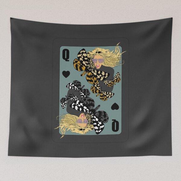 Item preview, Surreal Butterfly Queen Playing Card - Pop Art Moth Graphic designed and sold by SKETCHYANDGRAPHIC.