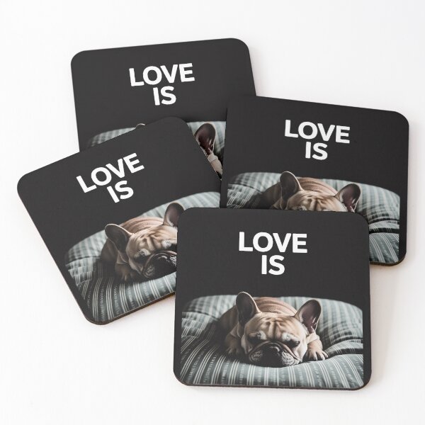 Item preview, Cute Love Is Frenchie Great French Bully Owners Gift Idea designed and sold by Viepenny.