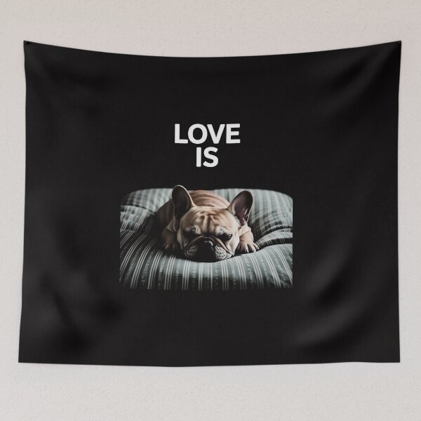 Item preview, Cute Love Is Frenchie Great French Bully Owners Gift Idea designed and sold by Viepenny.