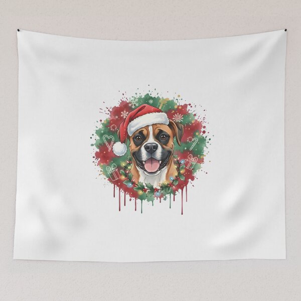 Item preview, Boxer | Christmas Colorful Watercolor Design #1 designed and sold by MatsurexDesigns.