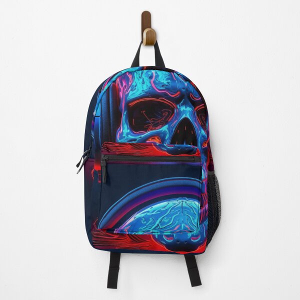 Item preview, Neon Echoes of the Mind: A Cybernetic Skull Immersed in the Hypnotic Rhythms of Digital Sound designed and sold by Epsydon Designers.