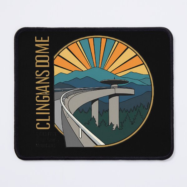 Item preview, Clingmans Dome, Tennessee/North Carolina - Modern Travel Poster designed and sold by Digital Dreams Arts.