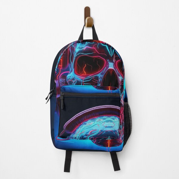 Item preview, Neon Echoes of the Mind: A Cybernetic Skull Immersed in the Hypnotic Rhythms of Digital Sound designed and sold by Epsydon Designers.