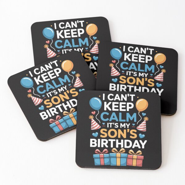 Item preview, Cute I Can't Keep Calm It's My Son Birthday designed and sold by Viepenny.
