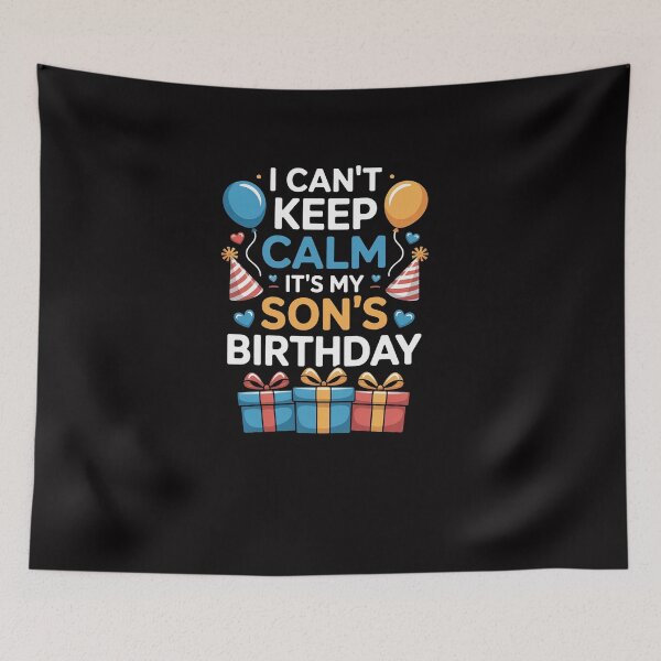 Item preview, Cute I Can't Keep Calm It's My Son Birthday designed and sold by Viepenny.