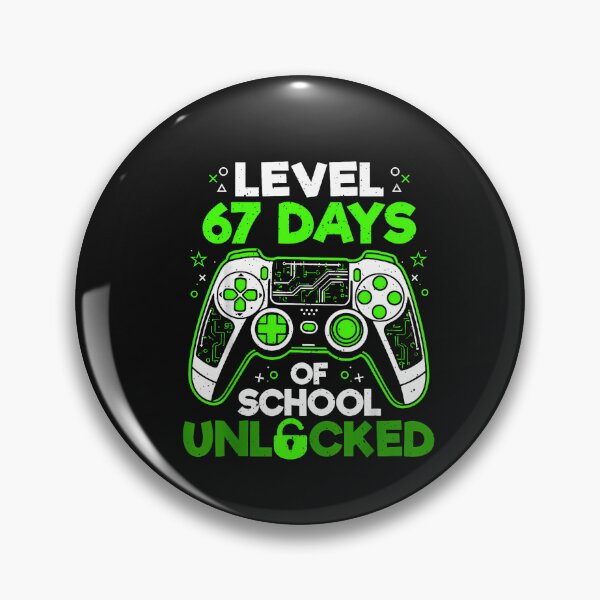 Artikelvorschau, Level 67 Tage Schule freigeschaltet Jungen 67. Schultag entworfen und verkauft von TalalosART.