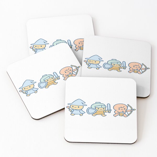 Item preview, Kawaii Quest Party — Wizard, Knight & Archer (Pastel RPG) designed and sold by POD DYNASTY | Original Print On Demand T-Shirt Graphics.