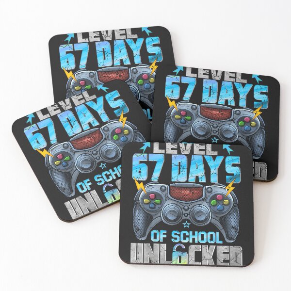 Item preview, Level 67 Days Of School Unlocked Gamer Six Seven Kids Boys designed and sold by TalalosART.