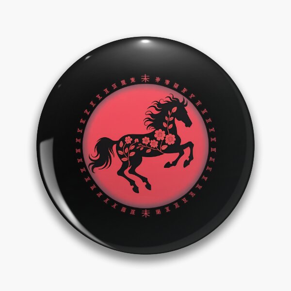Item preview, Happy Chinese New Year 2026 Red Round Year of The Horse designed and sold by Bandikonsalez.