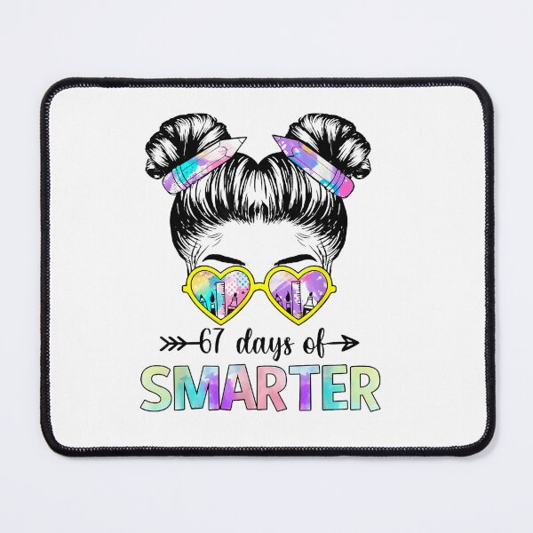Item preview, 67 Days Smarter Messy Bun Six Seven 67Th Day Of School Girls designed and sold by TalalosART.