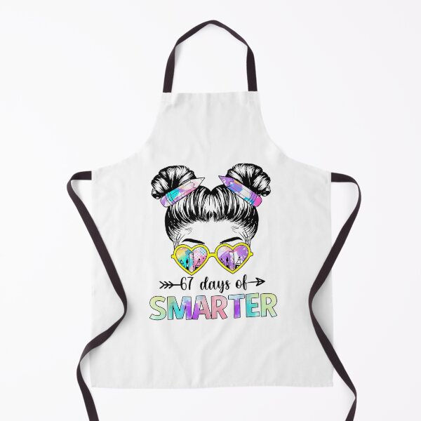 Item preview, 67 Days Smarter Messy Bun Six Seven 67Th Day Of School Girls designed and sold by TalalosART.