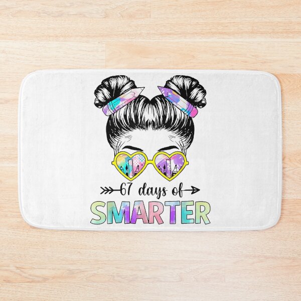 Item preview, 67 Days Smarter Messy Bun Six Seven 67Th Day Of School Girls designed and sold by TalalosART.