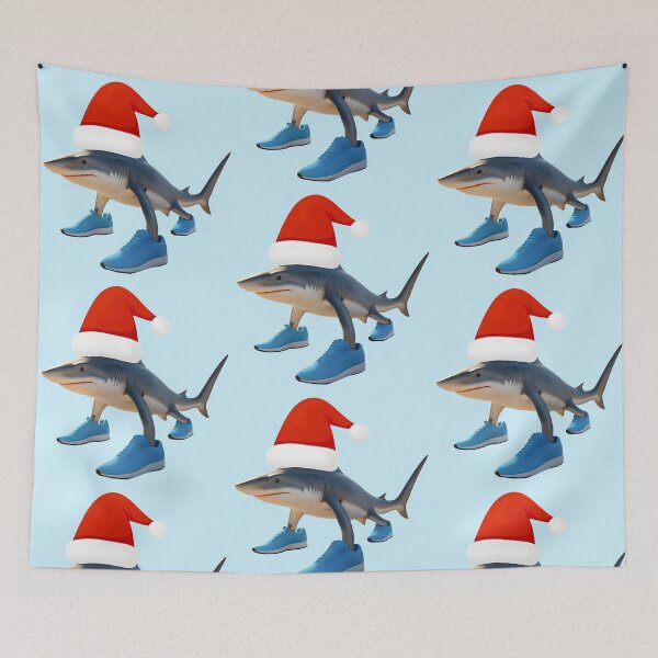 Item preview, Santa Tralalero Tralala –Shark in Santa Hat Christmas Meme designed and sold by EmeraldeaArt.