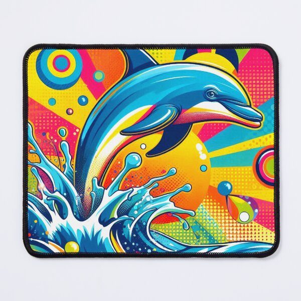 Item preview, Pop art style cute dolphin designed and sold by Dogandesighn.