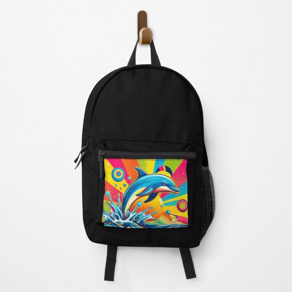 Item preview, Pop art style cute dolphin  designed and sold by Dogandesighn.