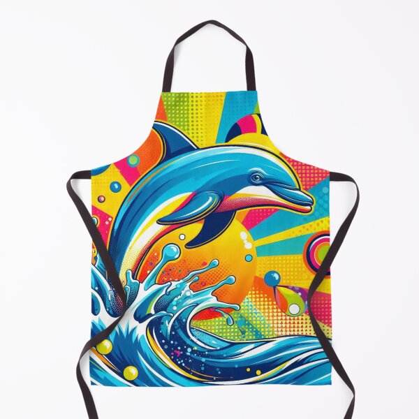 Item preview, Pop art style cute dolphin designed and sold by Dogandesighn.