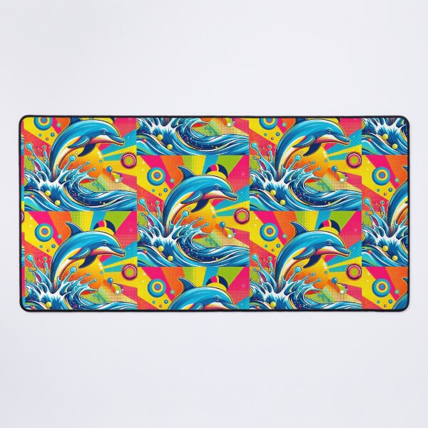 Item preview, Pop art style cute dolphin  designed and sold by Dogandesighn.
