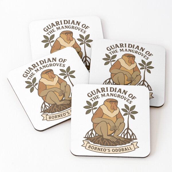 Item preview, Guardian of the Mangroves Proboscis Monkey Borneo Oddball designed and sold by WildlifeInc.