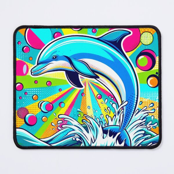 Item preview, Pop art style cute dolphin designed and sold by Dogandesighn.