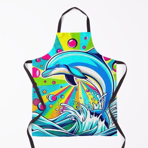 Item preview, Pop art style cute dolphin designed and sold by Dogandesighn.